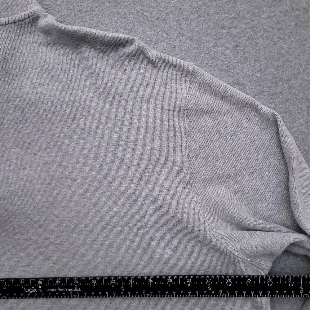 Polo Ralph Lauren Sweater Mens 3XB Quarter Zip Pullover Gray Mock Neck Cotton
